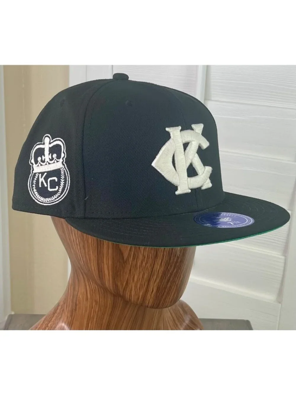 Ebbets Field Flannels Kansas City Monarchs Negro League Baseball Fitted 7 5/8